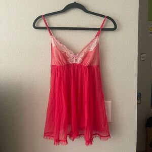 Victoria's Secret Pink Lace Sheer Teddy